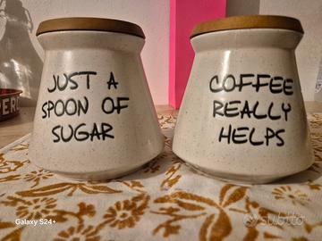 Contenitori ceramica caffè zucchero VdE Tivoli1996