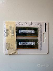 Kit 4 Gb (2x2Gb) RAM Samsung SO-DIMM DDR3