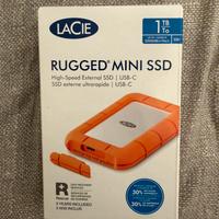 LaCie Rugged Mini SSD 1TB nuovo sigillato IP54