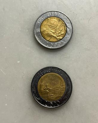 Monete 500 Lire IFAD  piccole lire 1993 1996