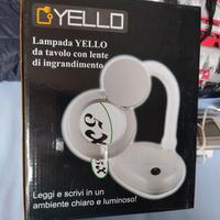 lampada con lente di ingrandimento 