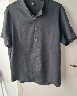 Camicie coreane maniche corte uomo