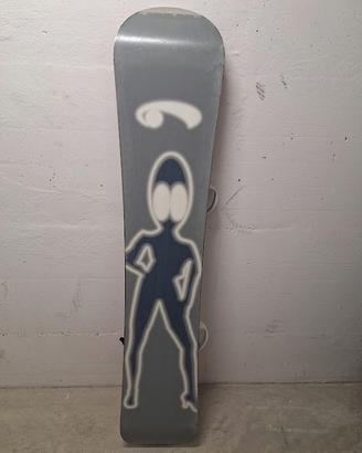 Tavola snowboard Blackhole + attacchi originali