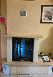 caminetto a legna ventilato 