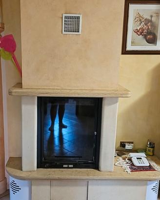 caminetto a legna ventilato 