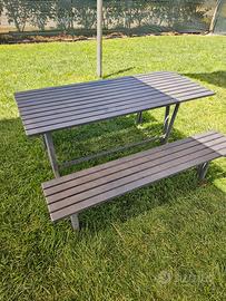 Panca tavolo e sedia