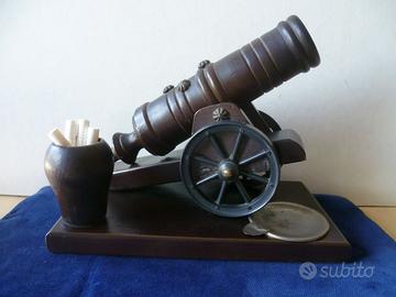 Cannone in legno decorativo anni 60