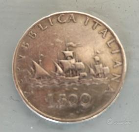 Moneta da 500 lire in argento 