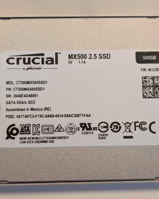 disco SSD crucial MX500