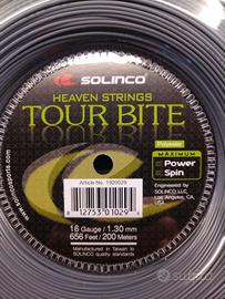 Corde Solinco Tour Bite 1.30 200mt nuove