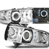 FARI PER DODGE RAM 94-01 LED OCCHI ANGEL CROMATO