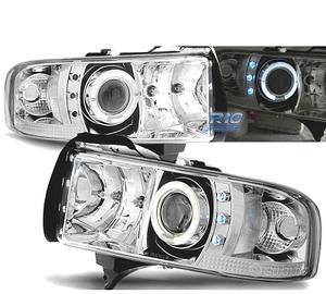 FARI PER DODGE RAM 94-01 LED OCCHI ANGEL CROMATO