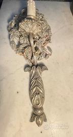 Applique antica con perline d’antiquariato