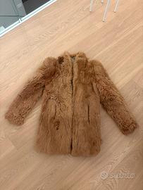 Pelliccia vera  di montone color miele
