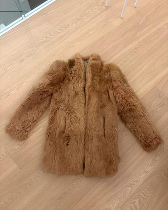 Pelliccia vera  di montone color miele