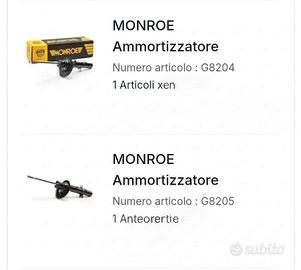 ammortizzatore autovettura