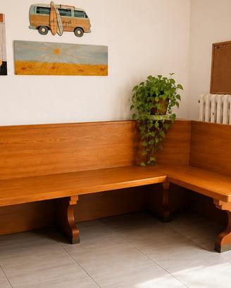 Panca ad angolo in legno