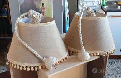 Lampadario di stoffa vintage