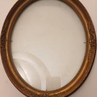 Cornice ovale dorata anni 30-40