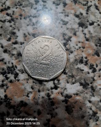 Moneta da 2 Franchi - Repubblica Francese - 1981