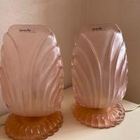 Coppia lampade comodino MURANO DUE  anni 80
