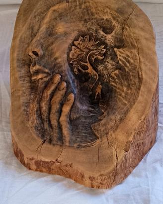 scultura in legno 