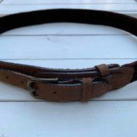 Cintura Donna 70cm Marrone Pelle e Velluto