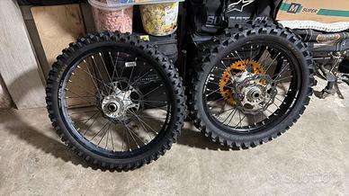 Ruote per motocross complete KTM Husqvarna GAS GAS