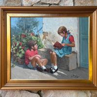 Quadro -Scolari- dipinto a olio