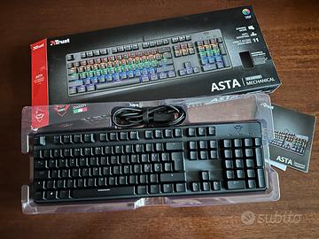Tastiera meccanica Trust GXT ASTA + mouse GXT 161