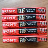 5 Cassette Audio HiFi Sony HF 90 Minuti sigillate 