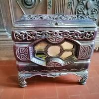 stufa a legna in ghisa smaltata 