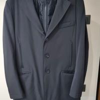 FAY DOUBLE COAT BLU TAGLIA L CAPPOTTO ELEGANTE 