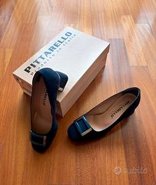 Scarpe donna camoscio blu Pittarello 36