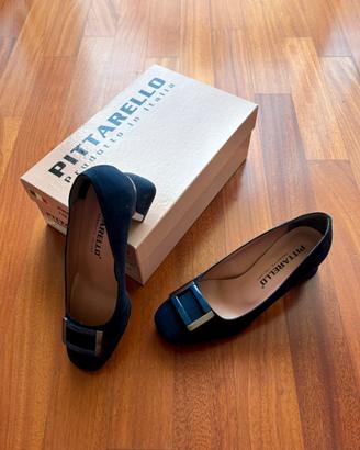 Scarpe donna camoscio blu Pittarello 36