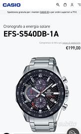 Orologio Casio Edifice energia solare