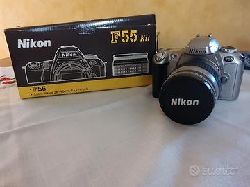 Nikon F55 con Obbiettivo  AF Nikkor 28 - 80 mm