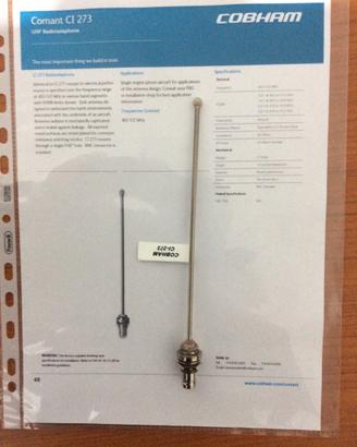 Antenna aeronautica ricevente-trasmittente Comant