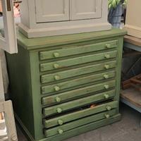 mobile da tipografo in legno