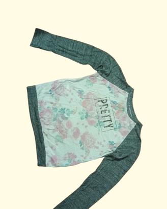 maglione bambina con scritta pretty