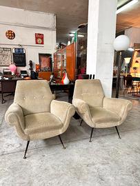Due poltrone di Gigi Radice per Minotti, anni '50