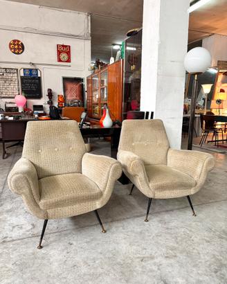 Due poltrone di Gigi Radice per Minotti, anni '50