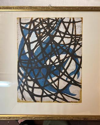 Giuseppe Migneco – Composizione astratta blu