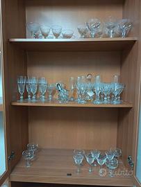 Assortimento di bicchieri in vetro vintage anni 70