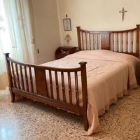 Letto matrimoniale radica lucida e madreperla