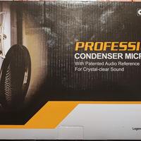 Kit Podcast Microfono e Mixer con Effetti 