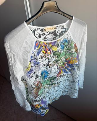 Camicia/blusa ricamata Met Tg. S