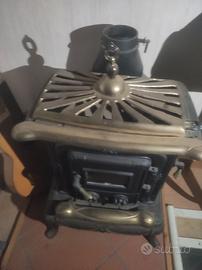 Stufa ghisa e ottone NUOVA vintage - Solo ritiro