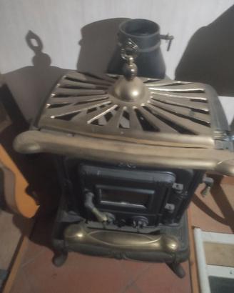 Stufa ghisa e ottone NUOVA vintage - Solo ritiro