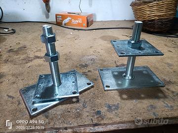 sostegno per palo pergolato regolabile 